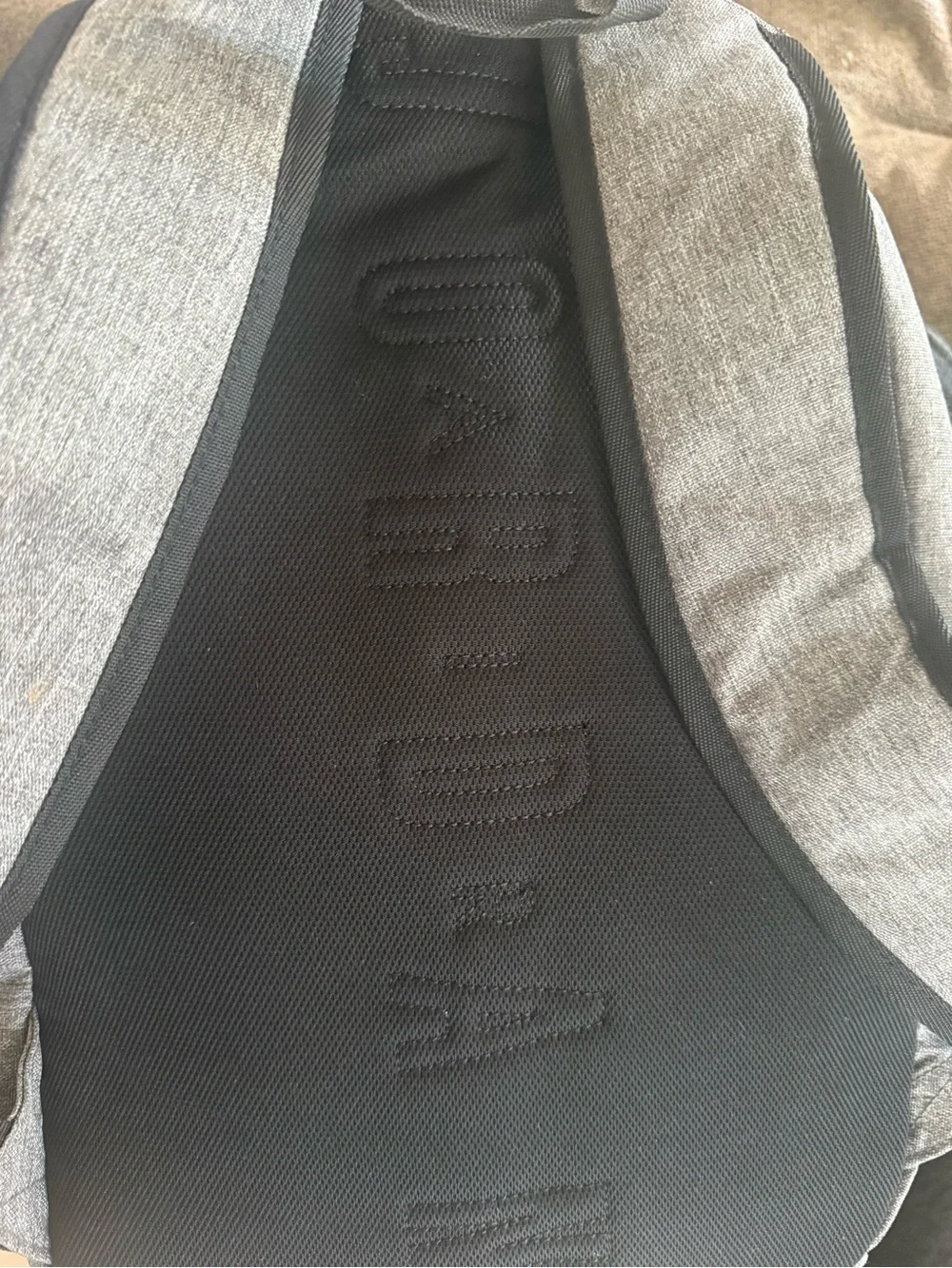 Jordan Grey Backpack with Red Jumpman Logo